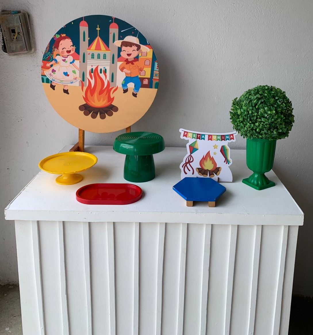Arraiá, Junino, São João Mini Kit 18 - Artes e Encantos locações