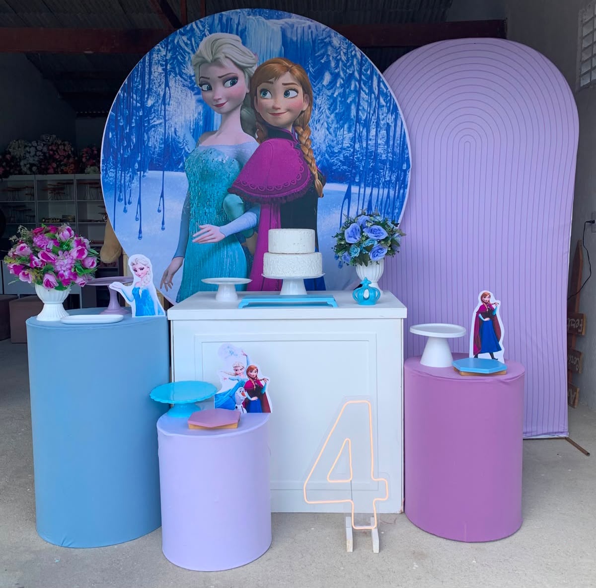 Frozen Kit Diamante Com Número de Led 3 - Artes e Encantos locações