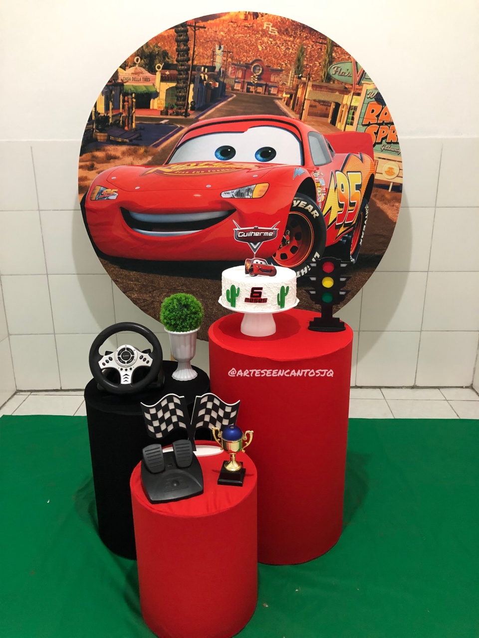 Relâmpago Mcqueen Kit Prata 2 - Artes e Encantos locações