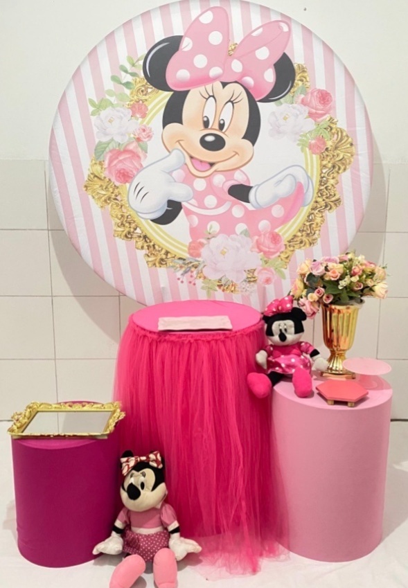 Minnie Rosa Kit Prata - Artes e Encantos locações