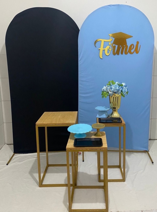 Formatura Azul E Preto Composição - Artes e Encantos locações