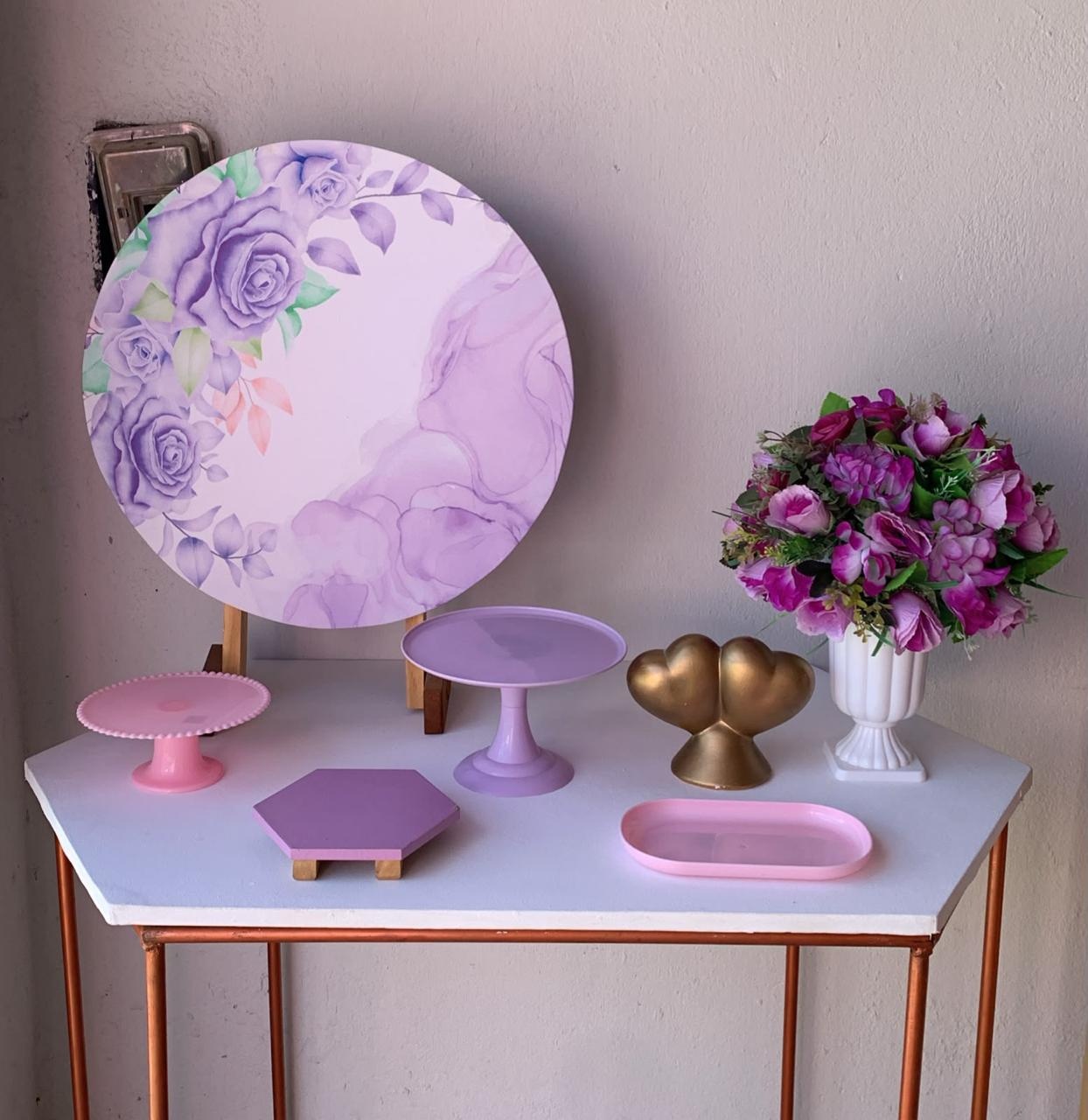 Mini Kit Floral Lilás 29 - Artes e Encantos locações