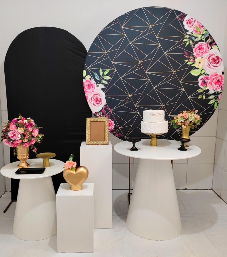 Preto Floral /2 Composição - Artes e Encantos locações