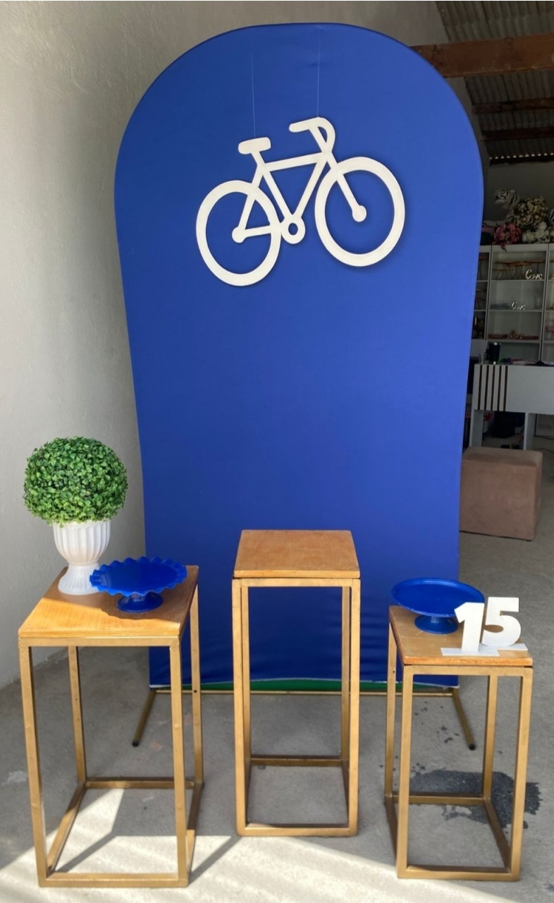 Bicicleta Azul E Branco Composição - Artes e Encantos locações