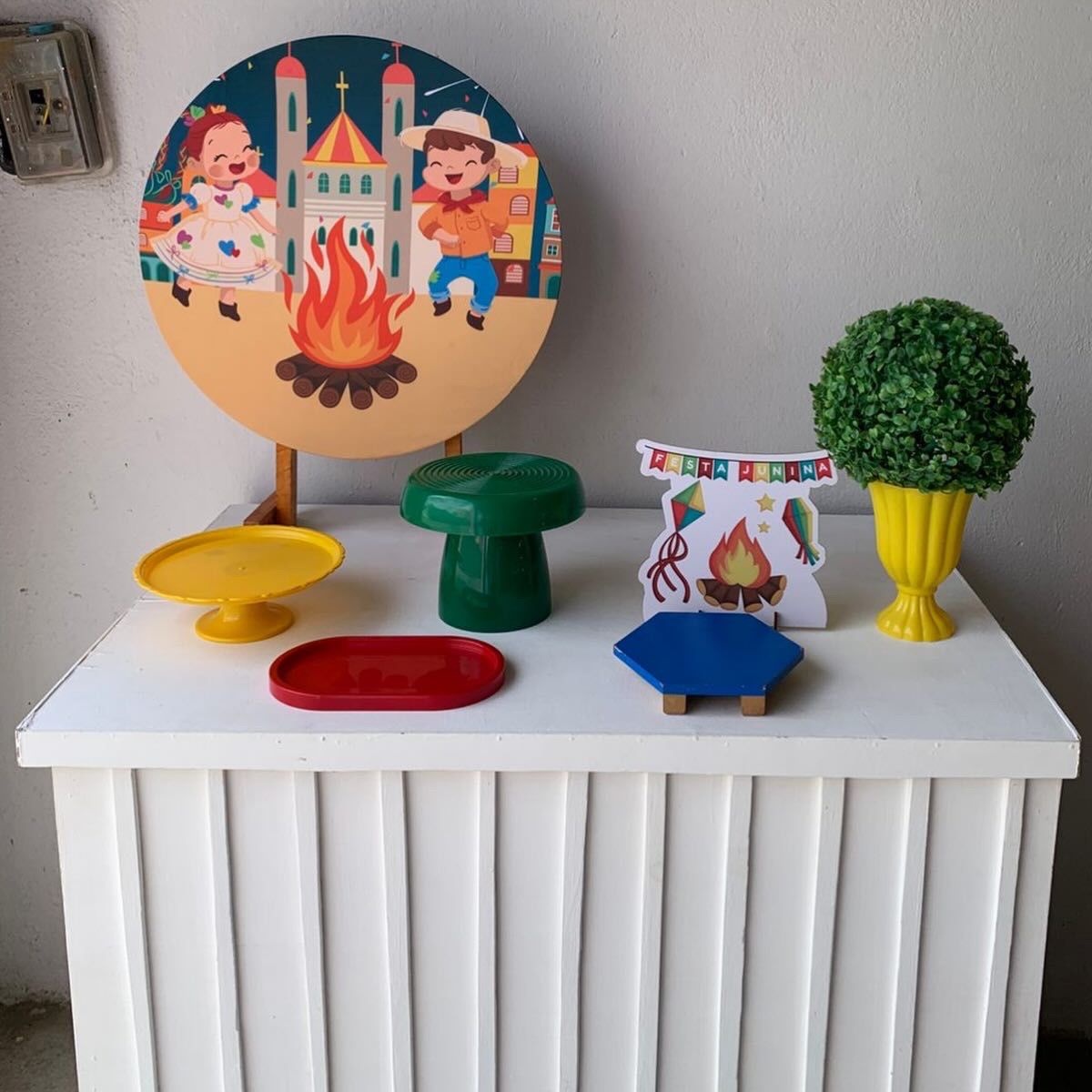 Arraiá, Junino, São João Mini Kit 8 - Artes e Encantos locações