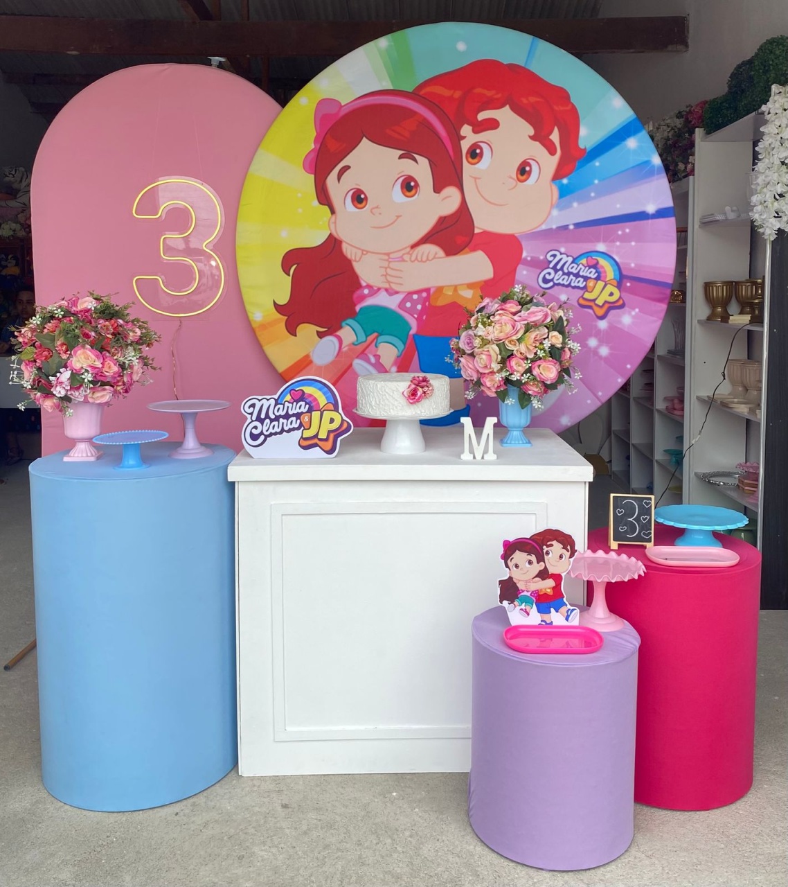 Maria Clara E Jp Kit Diamante Com Adicional de Número de Led (2) - Artes e Encantos locações