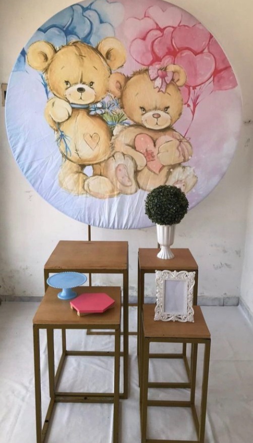 Ursinhos Chá Revelação Composição - Artes e Encantos locações