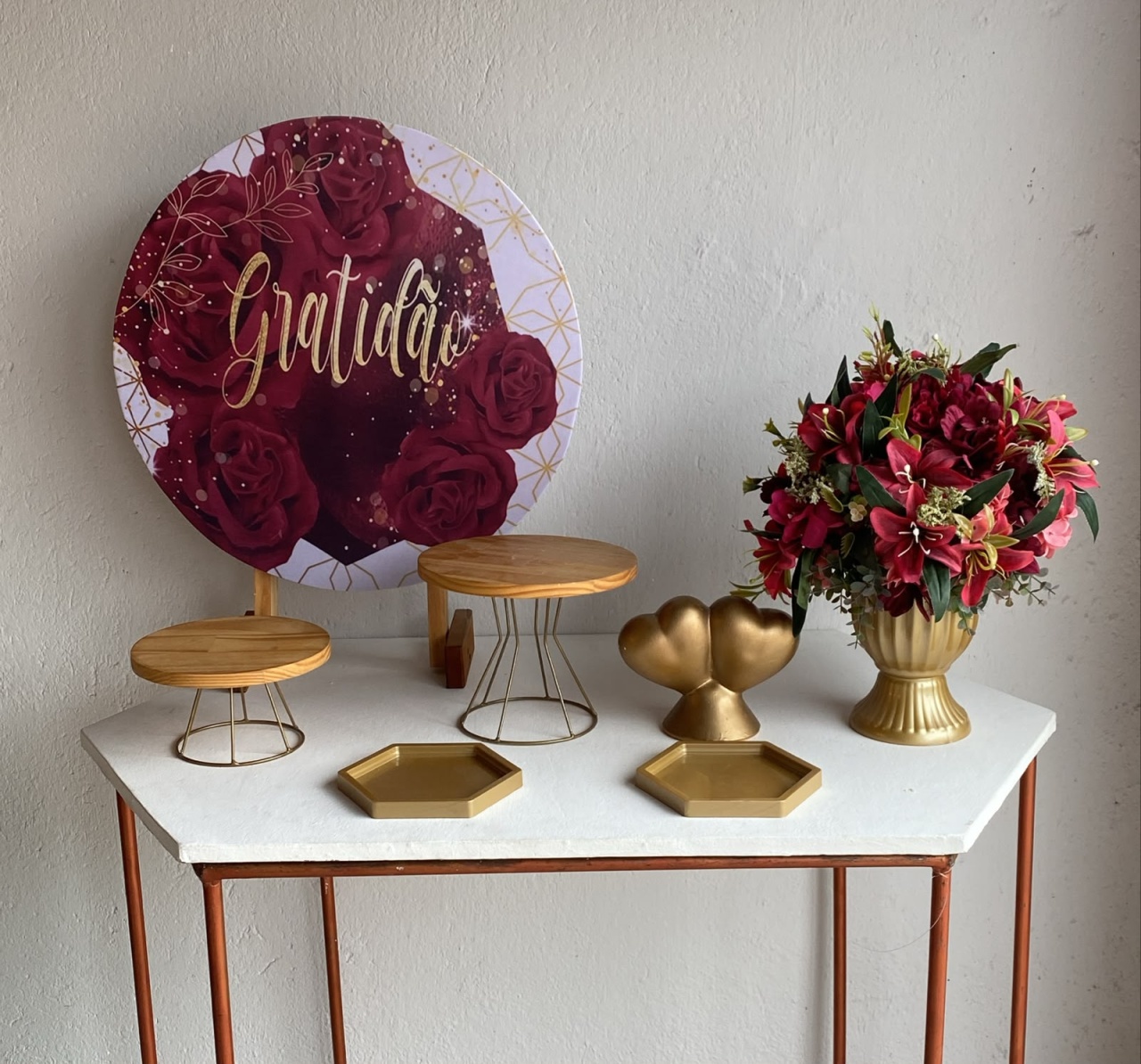 Gratidão Marsala Mini Kit 4 - Artes e Encantos locações