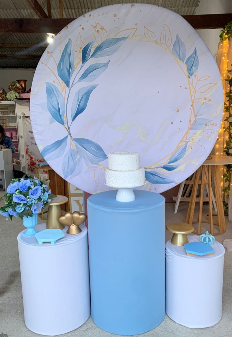 Azul Floral Kit Prata 2 - Artes e Encantos locações