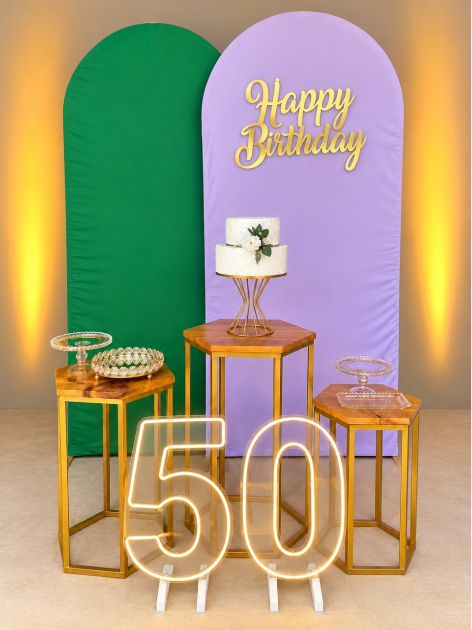 50 Anos Composição (Verde E Branco) - Artes e Encantos locações