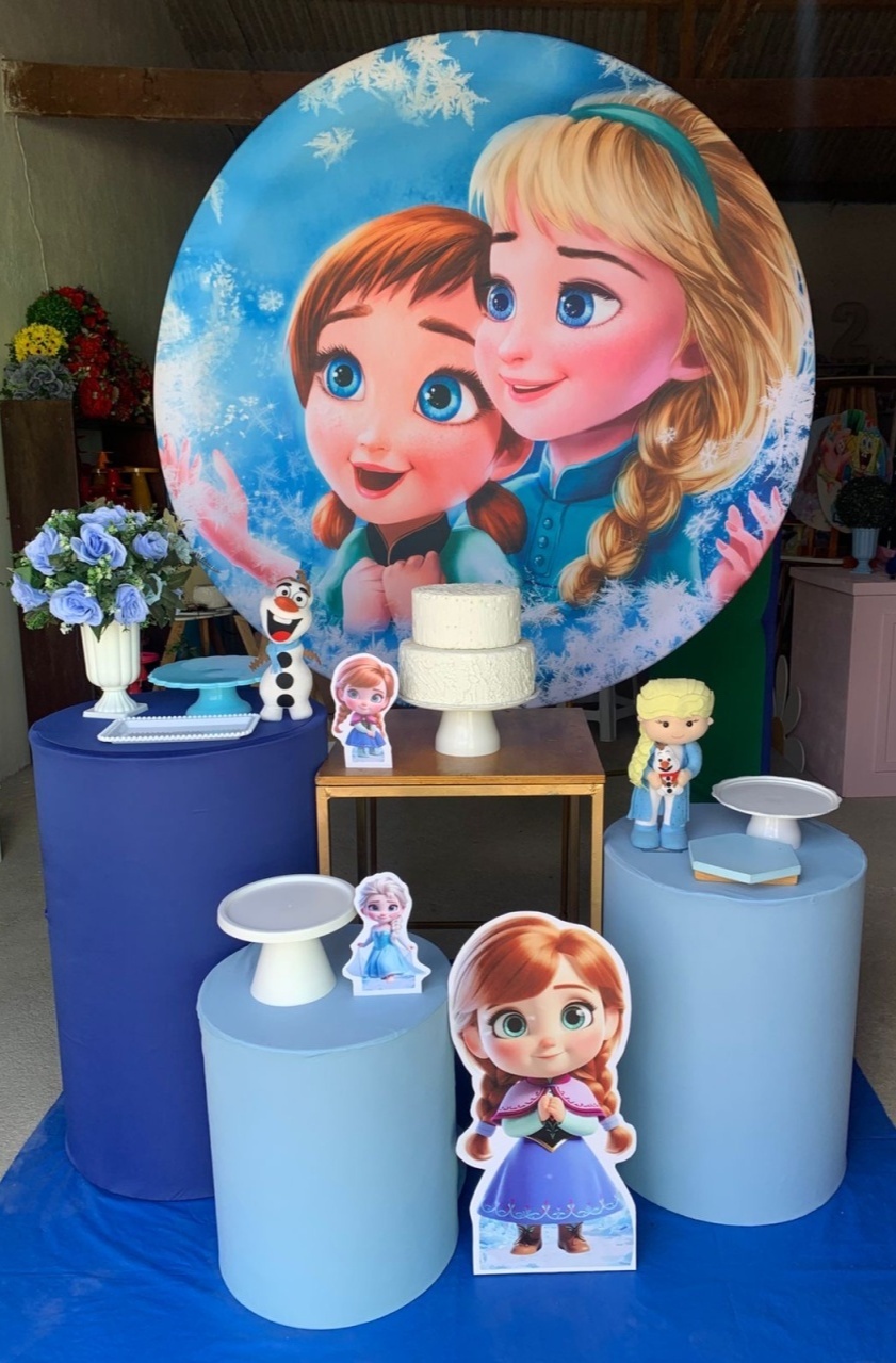 Frozen Baby Kit Ouro Com Adicional de Display de Chão - Artes e Encantos locações