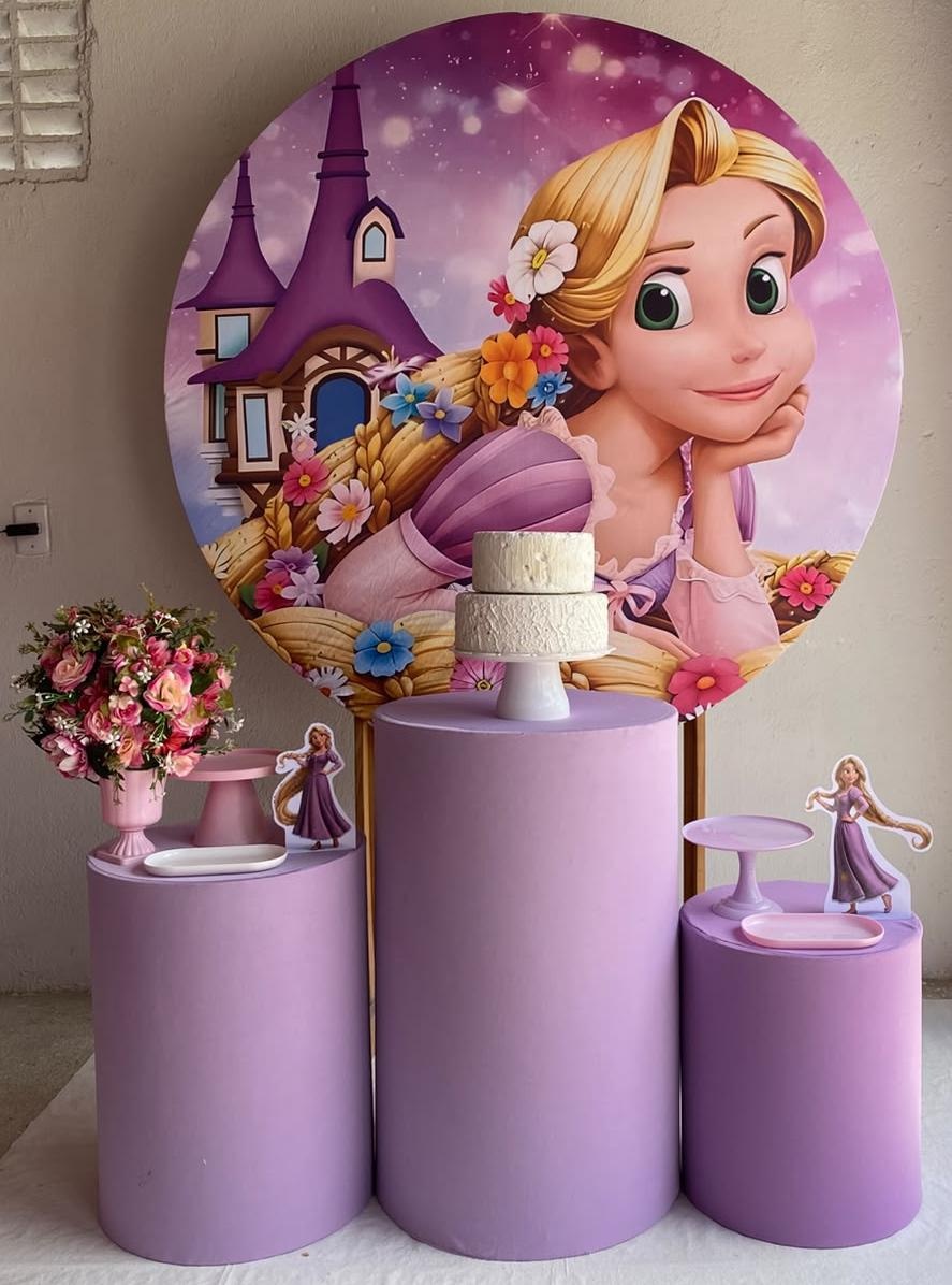 Enrolados Princesa Rapunzel Kit Prata 3 - Artes e Encantos locações