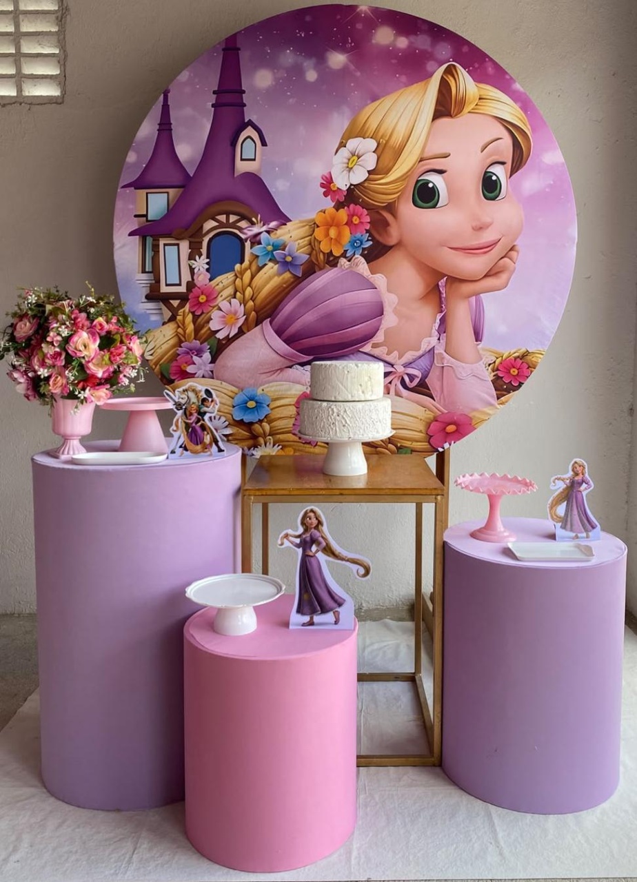 Enrolados Princesa Rapunzel Kit Ouro 3 - Artes e Encantos locações