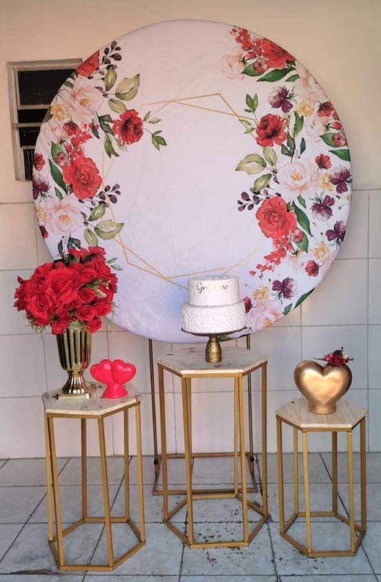 Floral Vermelho Composição (3) - Artes e Encantos locações