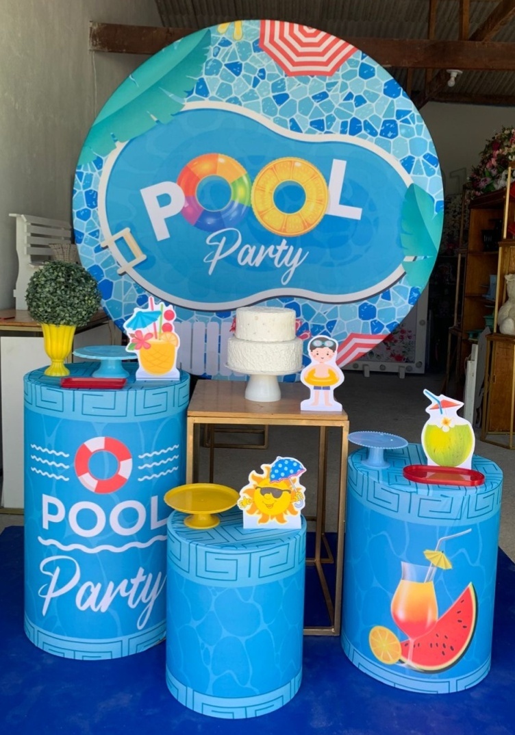 Pool Party Kit Ouro 8 - Artes e Encantos locações