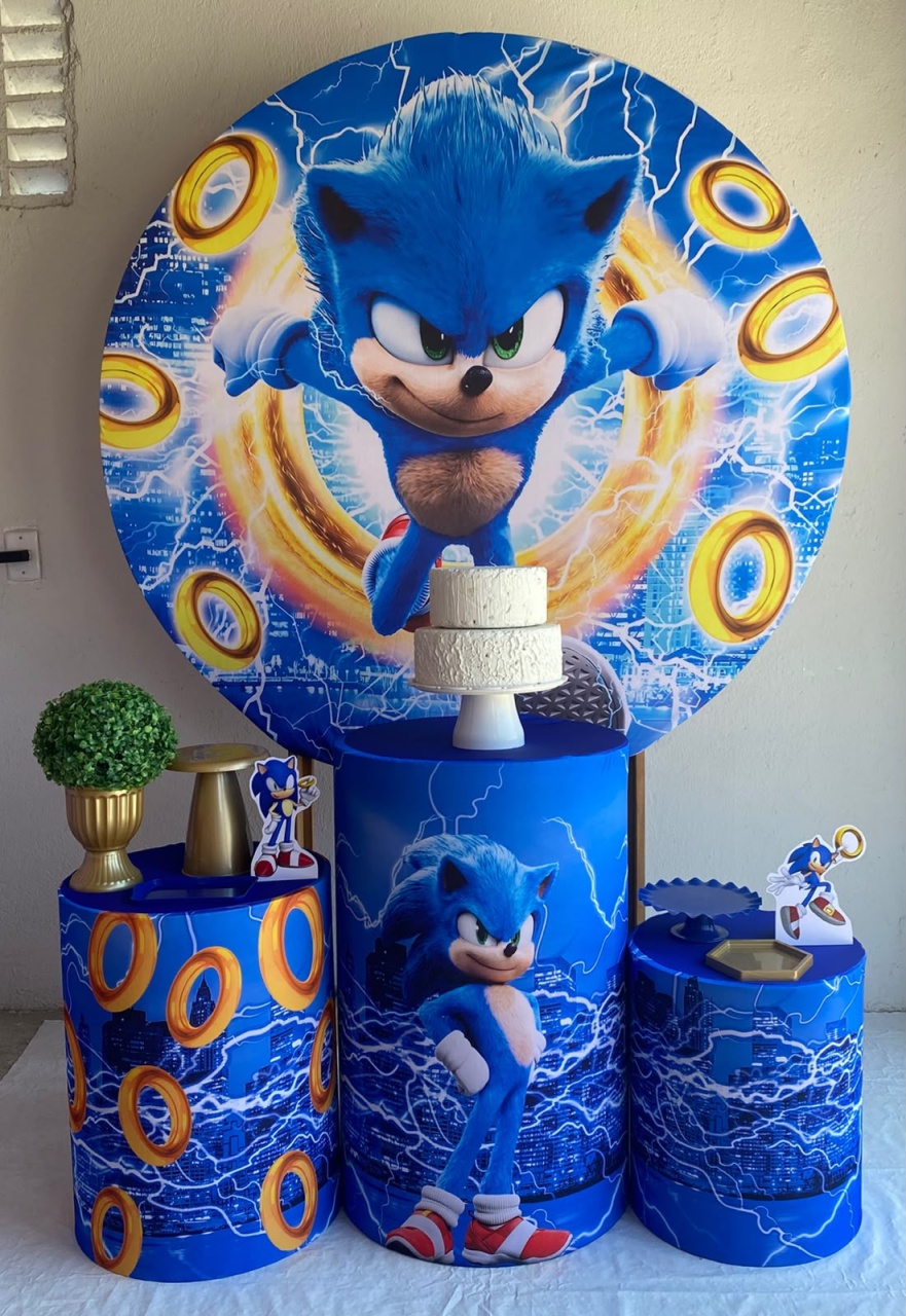 Sonic Perzonalizado Kit Prata - Artes e Encantos locações