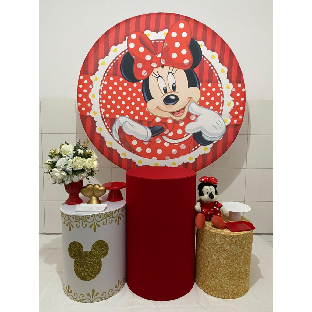Minnie Vermelha Kit Prata  - Artes e Encantos locações