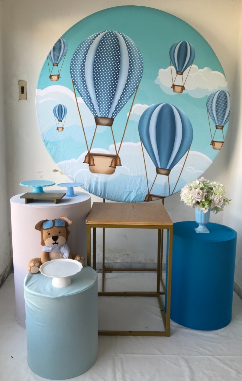 Ursinho Baloeiro Balões Kit Ouro - Artes e Encantos locações