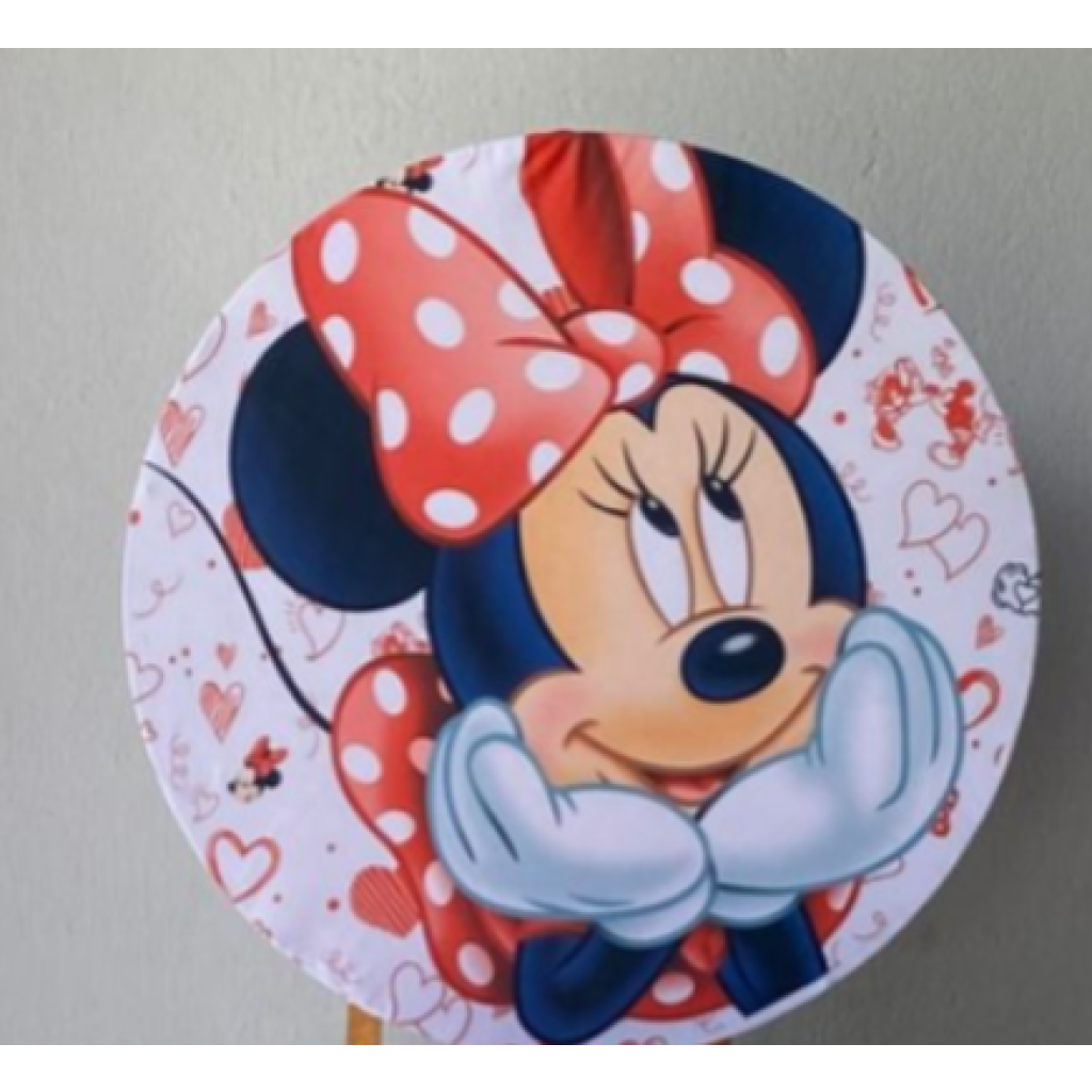 Capa Mini Painel  Minnie Vermelha - Vermelho,Branco,Preto - Artes e Encantos locações