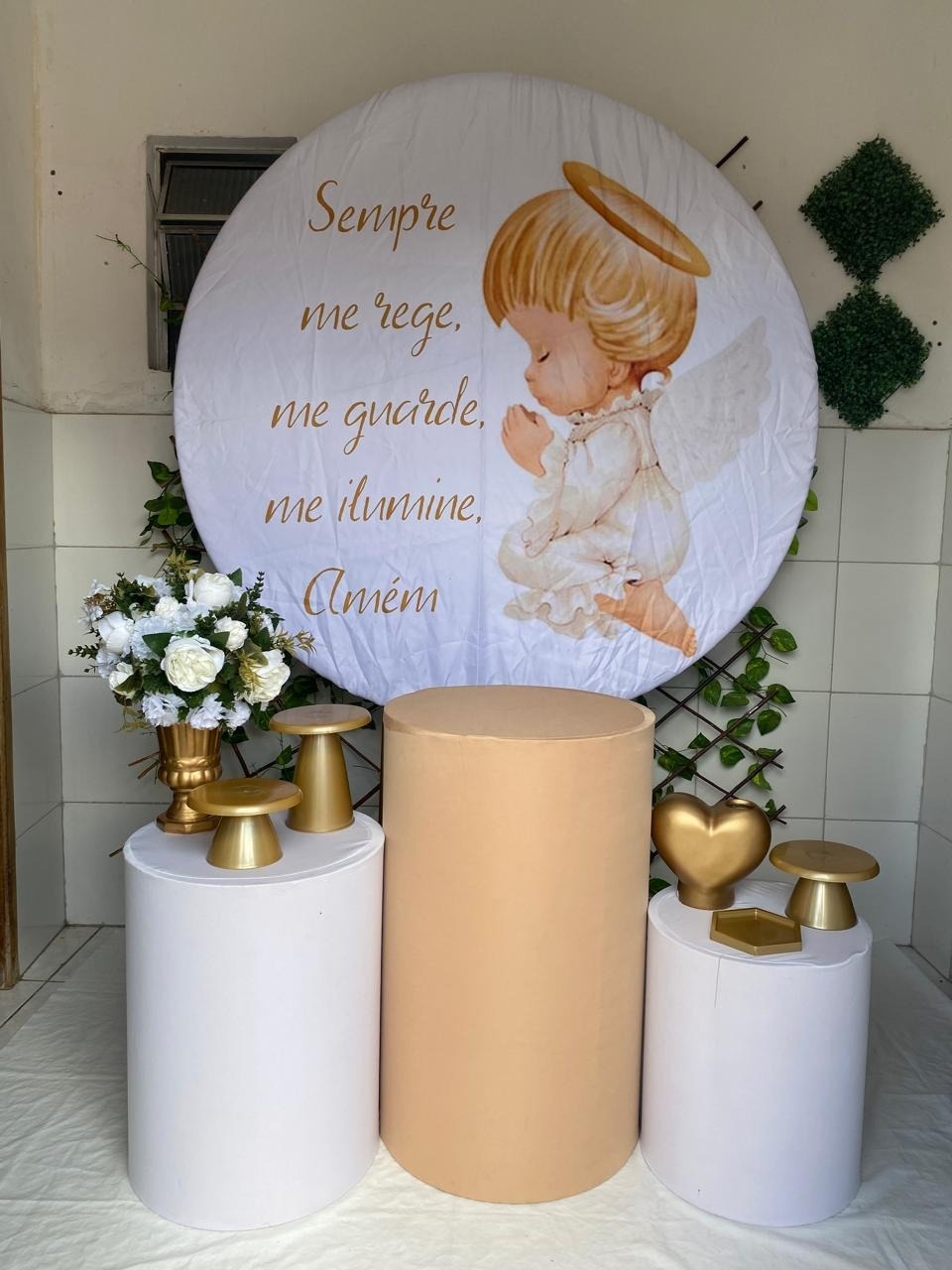 Batizado Sempre Me Rege Kit Prata - Artes e Encantos locações