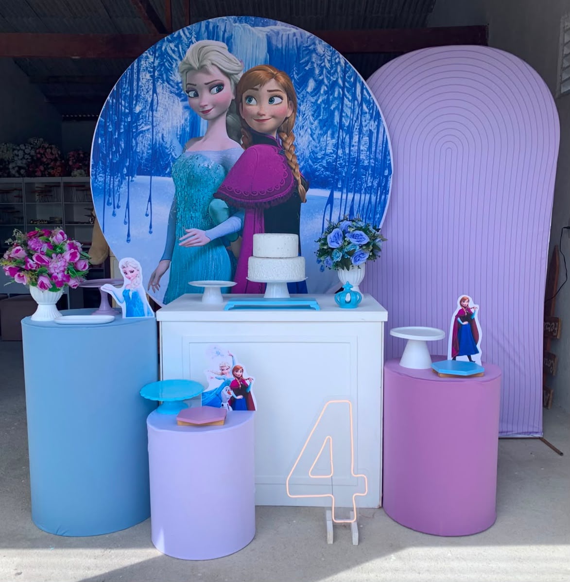 Frozen Kit Diamante Com Número de Led 8 - Artes e Encantos locações