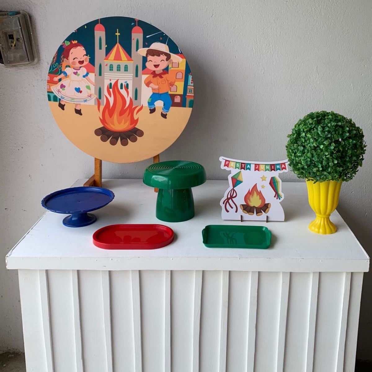 Arraiá, Junino, São João Mini Kit 4 - Artes e Encantos locações