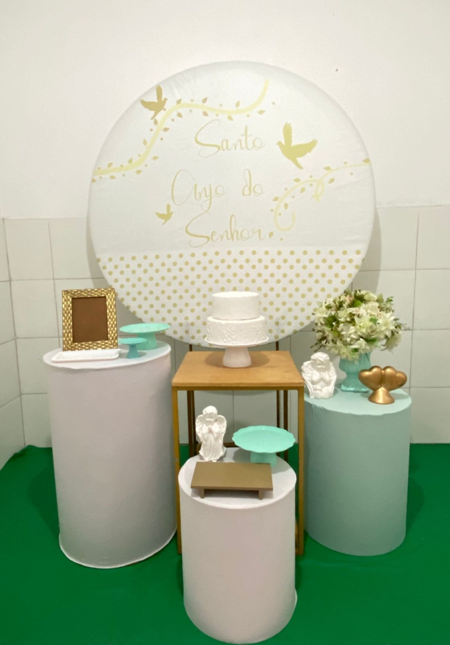 Santo Anjo Do Senhor Batizado Kit Ouro - Artes e Encantos locações