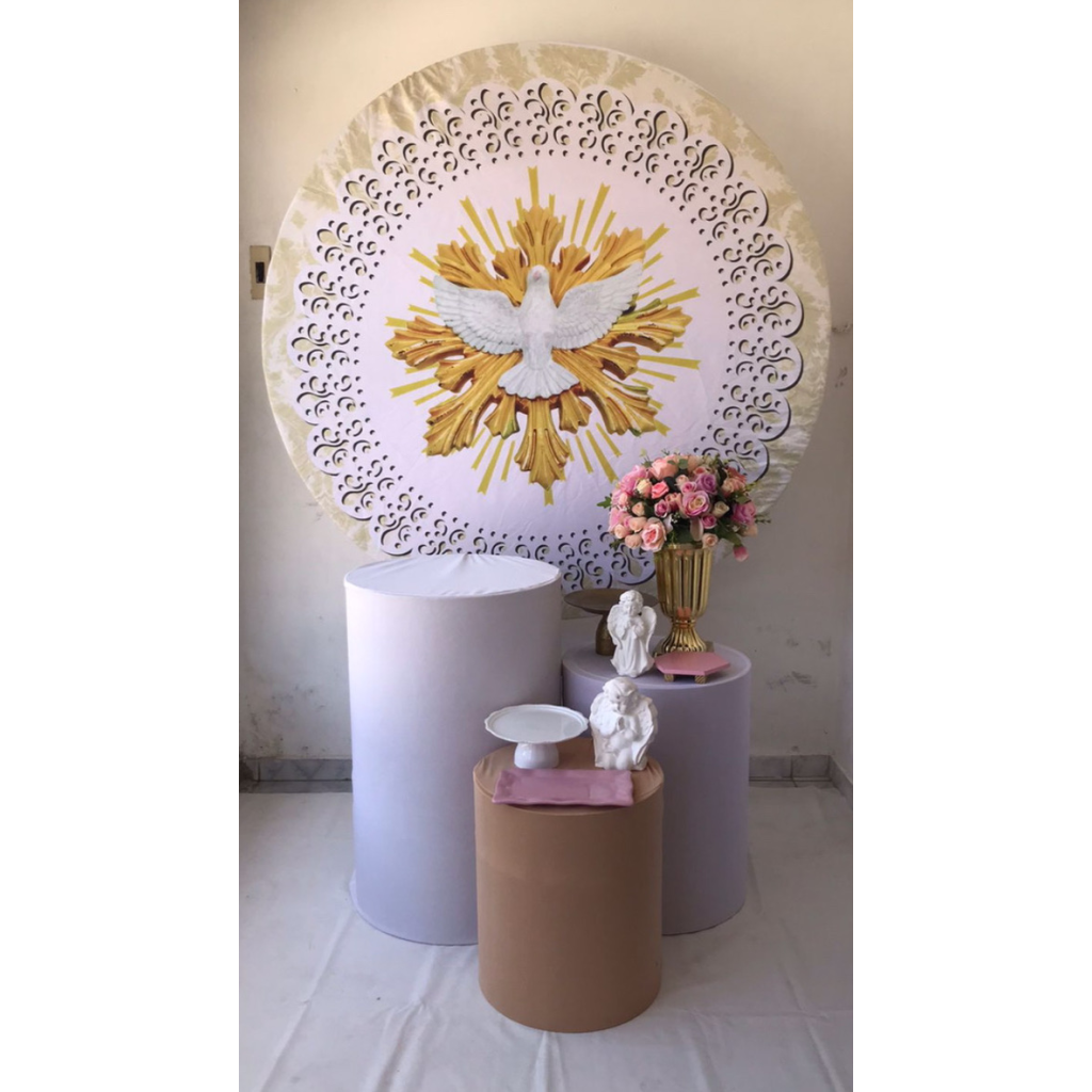 Divino Espírito Santo - Batizado Kit Prata - Artes e Encantos locações