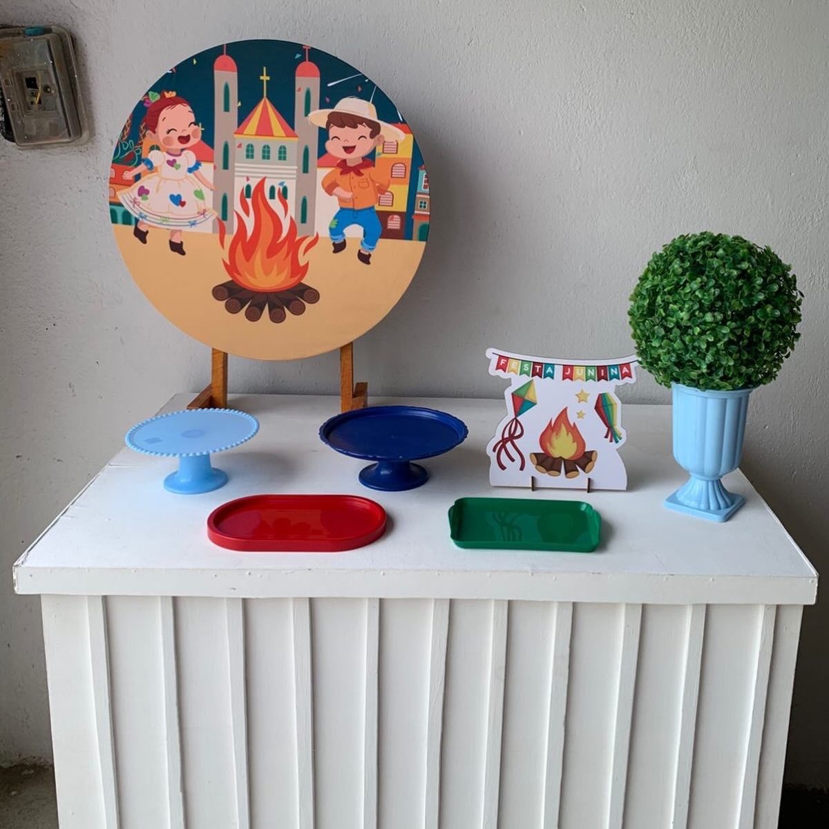 Arraiá, Junino, São João Mini Kit 10 - Artes e Encantos locações