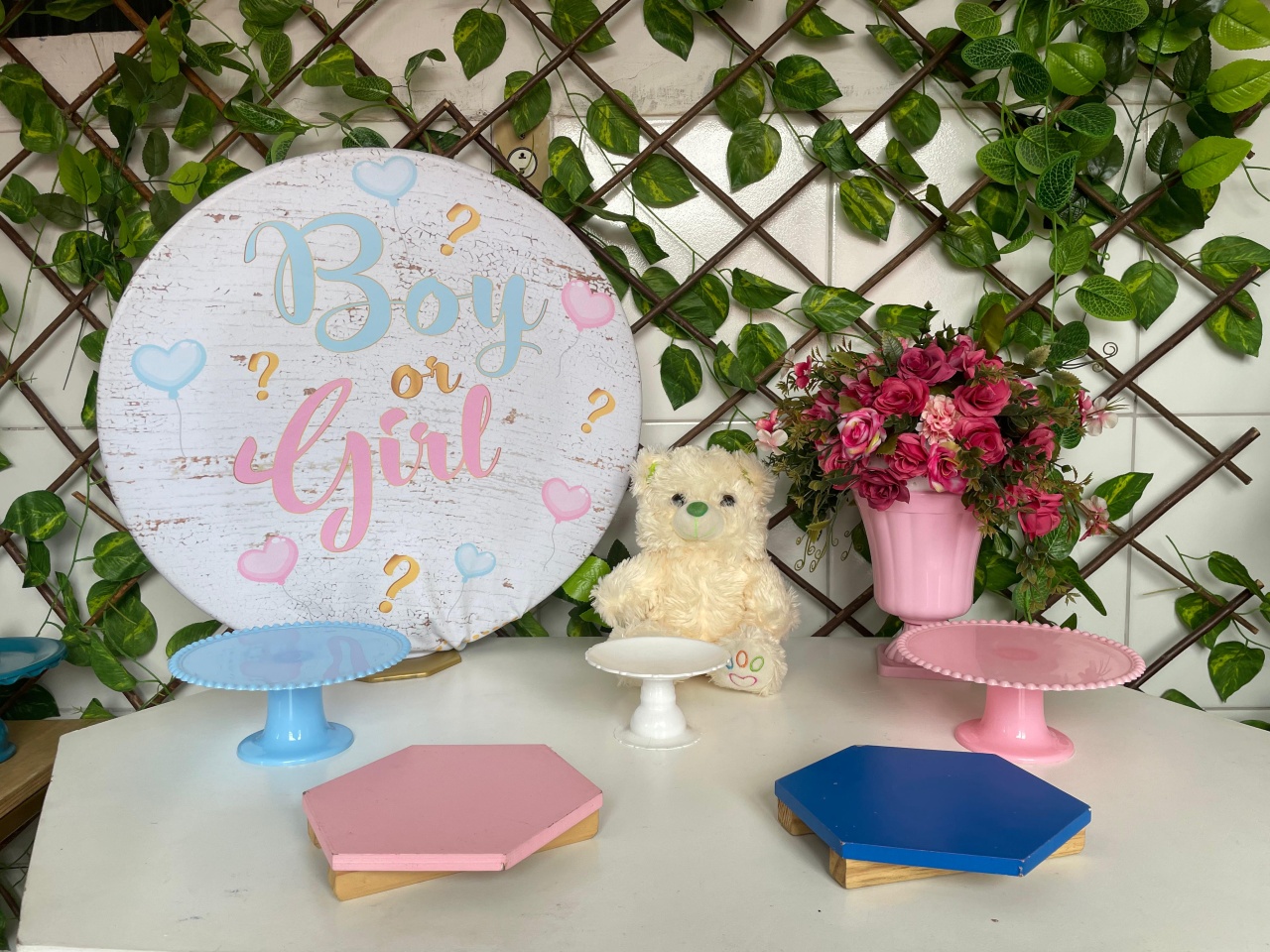 Boy Or Girl Chá Revelação Mini Kit - Artes e Encantos locações