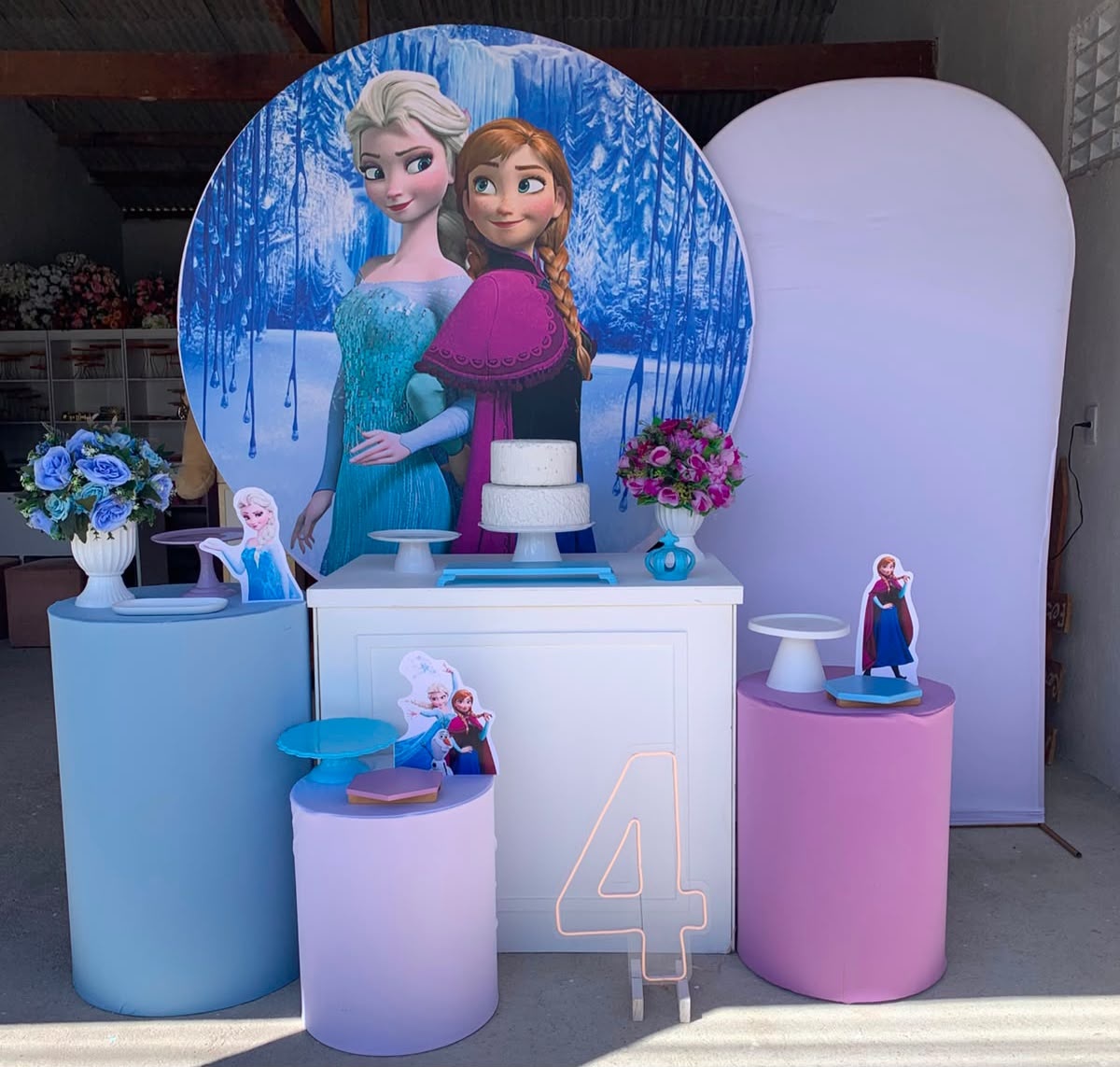 Frozen Kit Diamante Com Número de Led 6 - Artes e Encantos locações