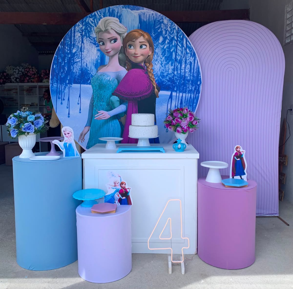 Frozen Kit Diamante Com Número de Led 12 - Artes e Encantos locações