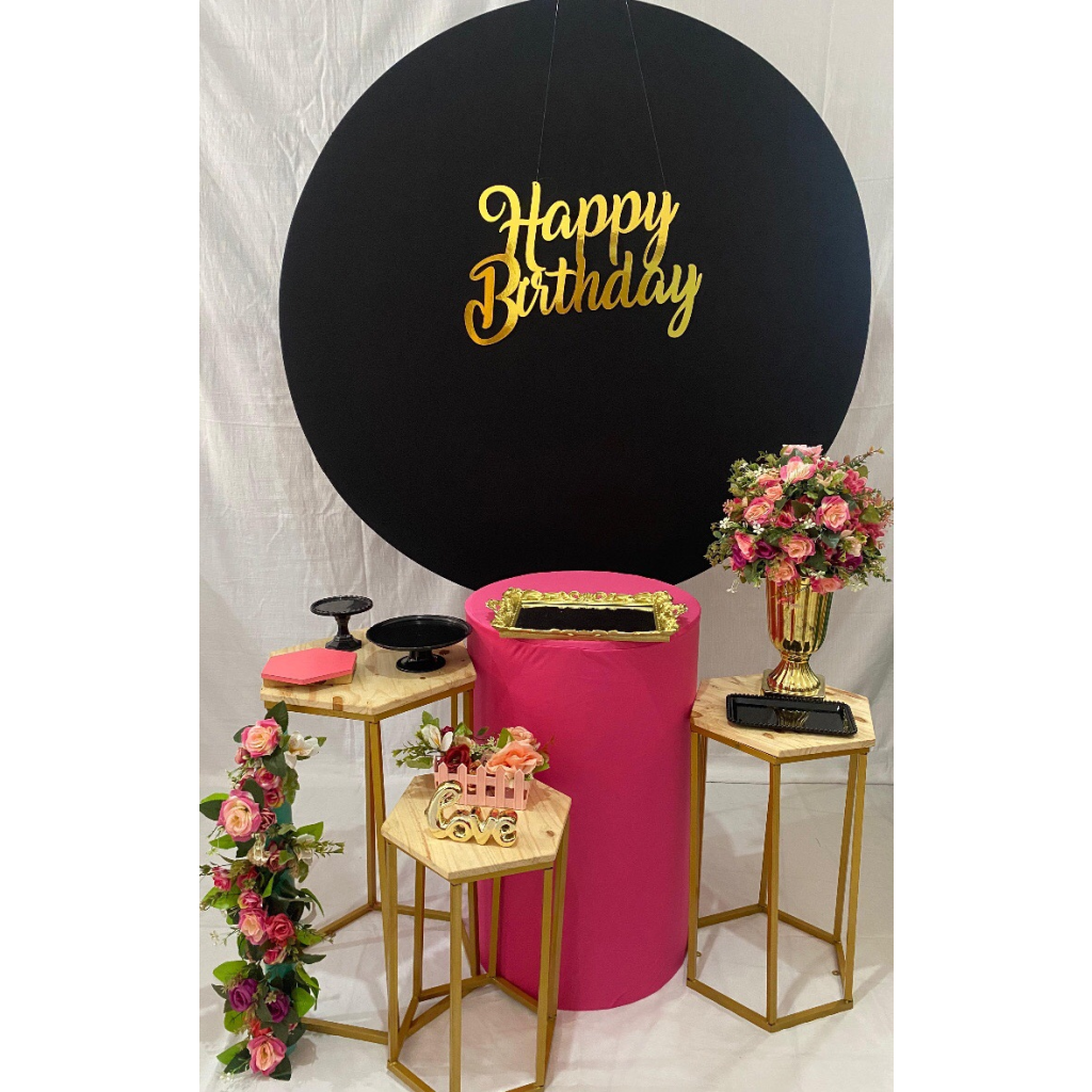 Composição Preto E Rosa Pink - Artes e Encantos locações
