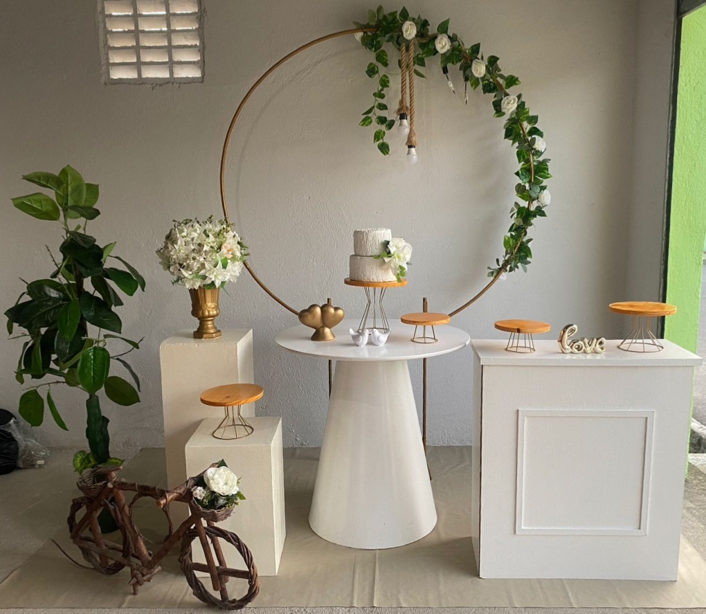 Casamento | Noivado Composição (5) Bicicleta Com Flor Branca - Artes e Encantos locações