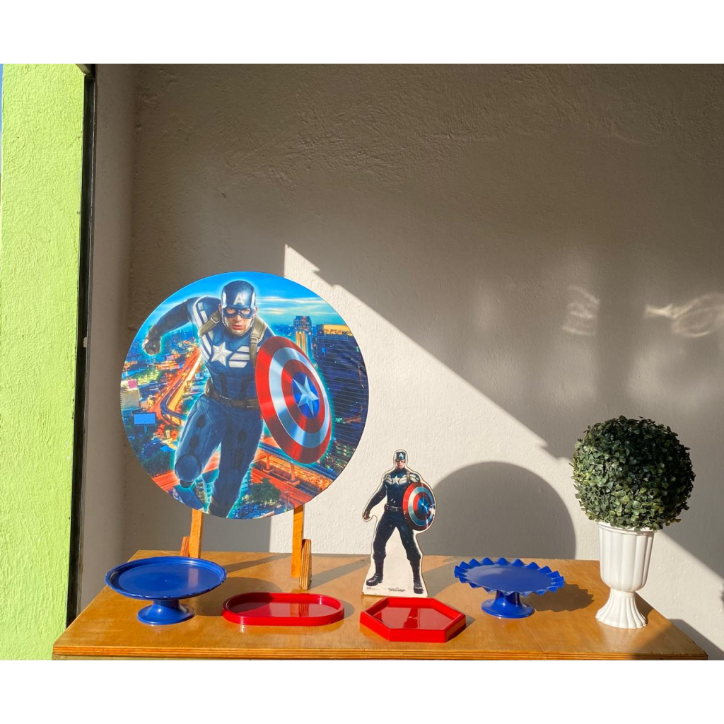 Mini Kit Capitão América - Artes e Encantos locações