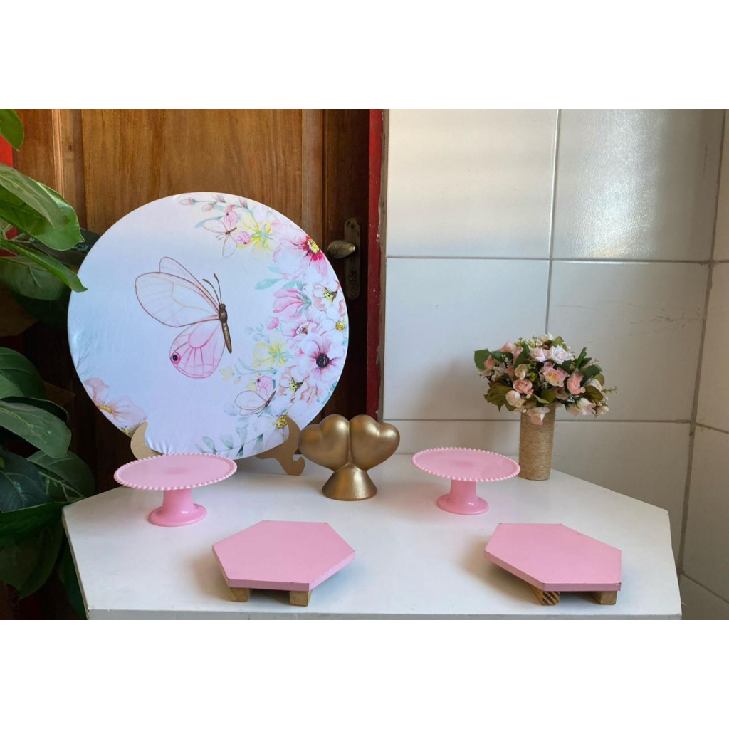 Mini Kit Borboleta Rosa - Artes e Encantos locações