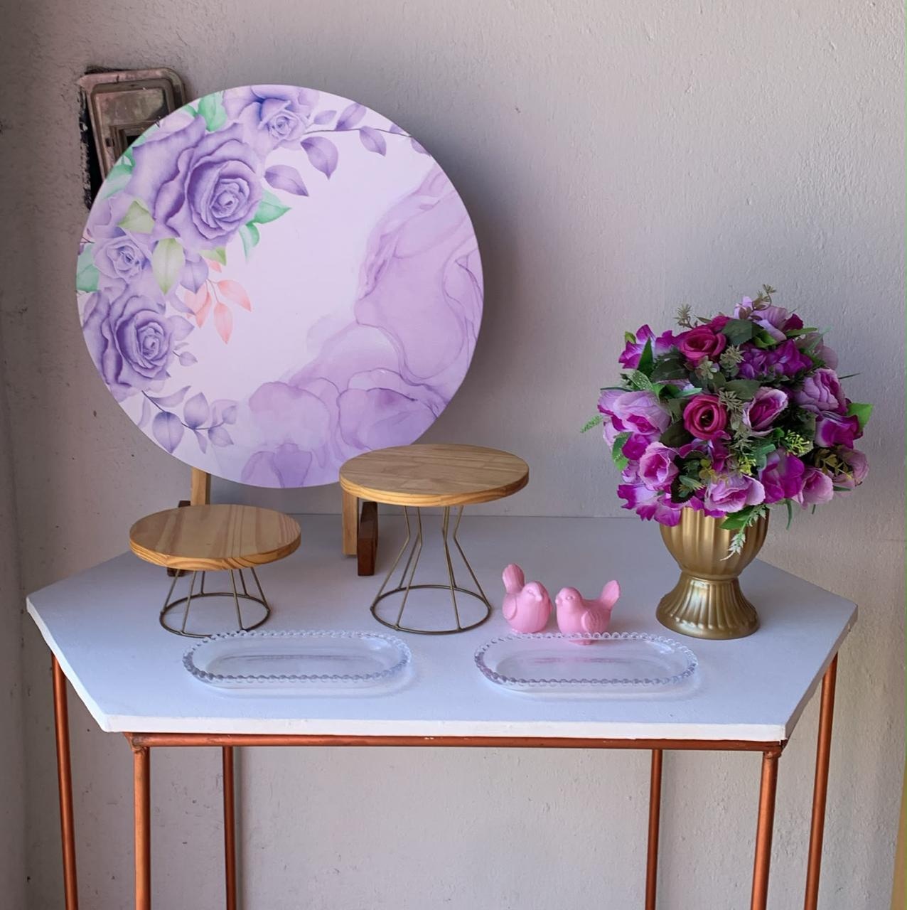 Mini Kit Floral Lilás 12 - Artes e Encantos locações
