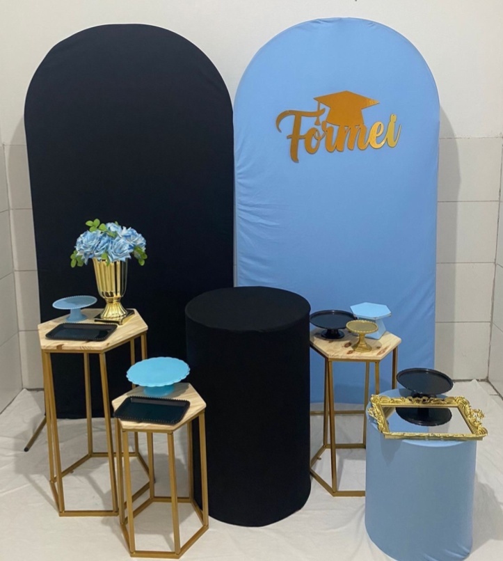 Formatura Azul E Preto Composição 2 - Artes e Encantos locações