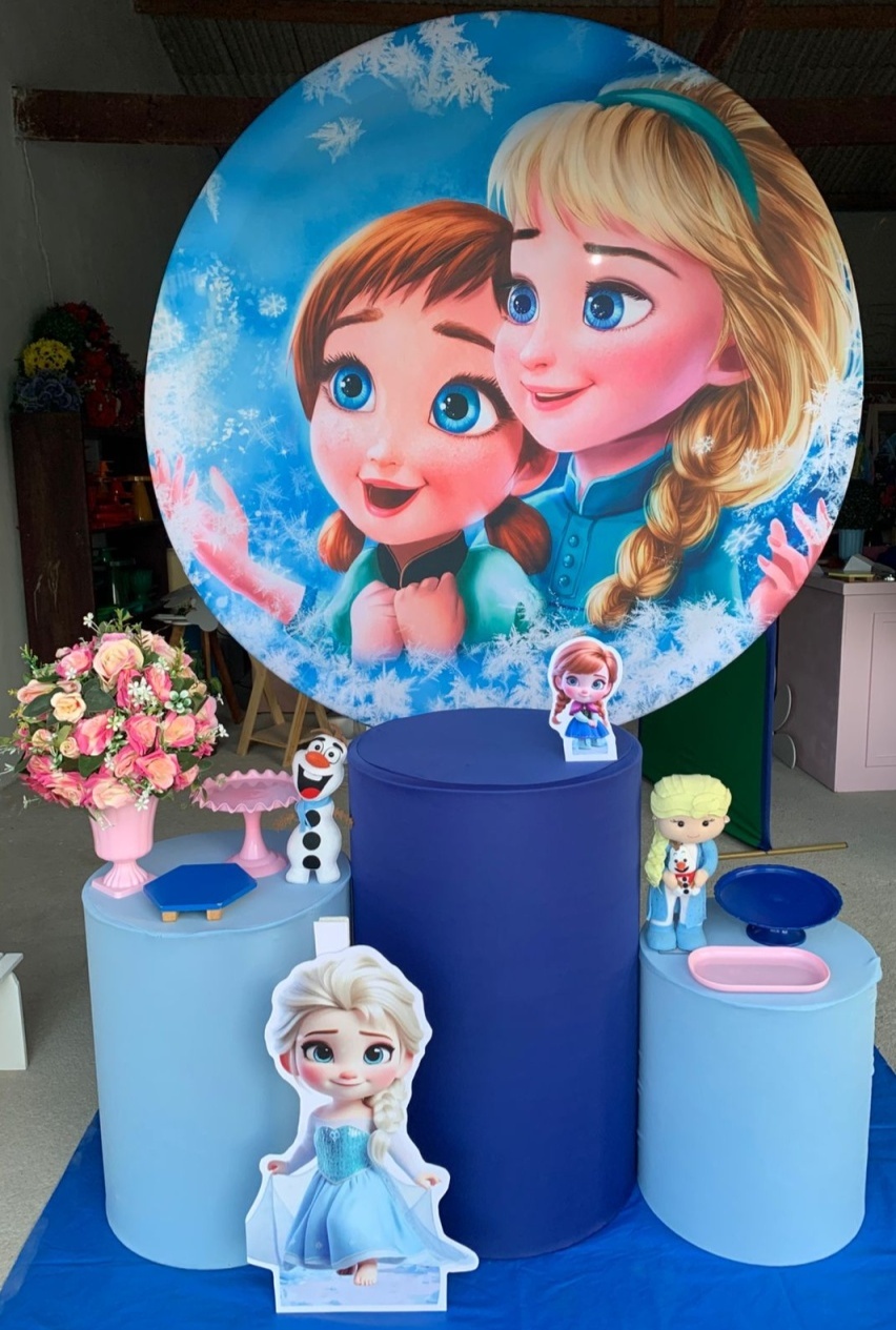 Frozen Baby Kit Prata Com Adicional de Display de Chão - Artes e Encantos locações