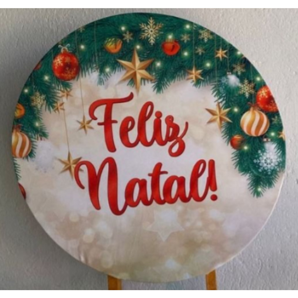 Capa Mini Painel Feliz Natal - Vermelho,Verde,Branco,Preto - Artes e Encantos locações