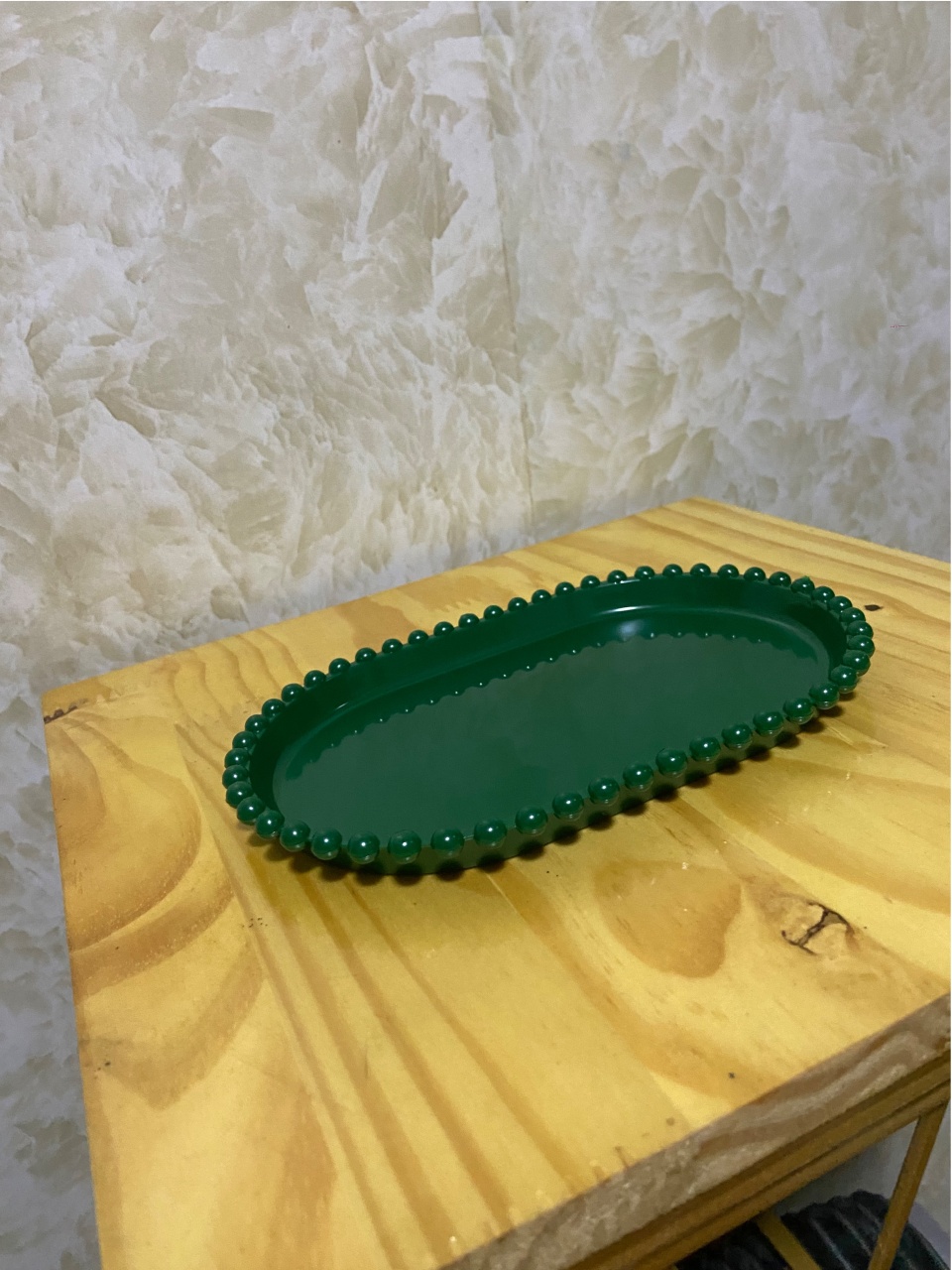 Bandeja Pérola Oval Verde - LARYMINIFESTAS