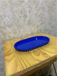 Bandeja Pérola Oval Azul Royal - imagem 1