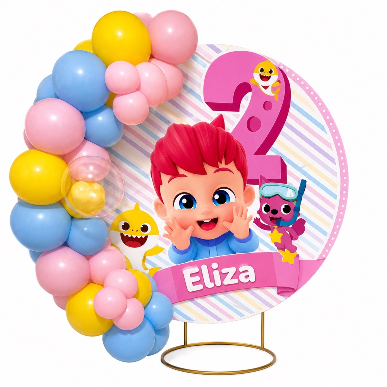 Arco Personalizado Com Balões - LARYMINIFESTAS