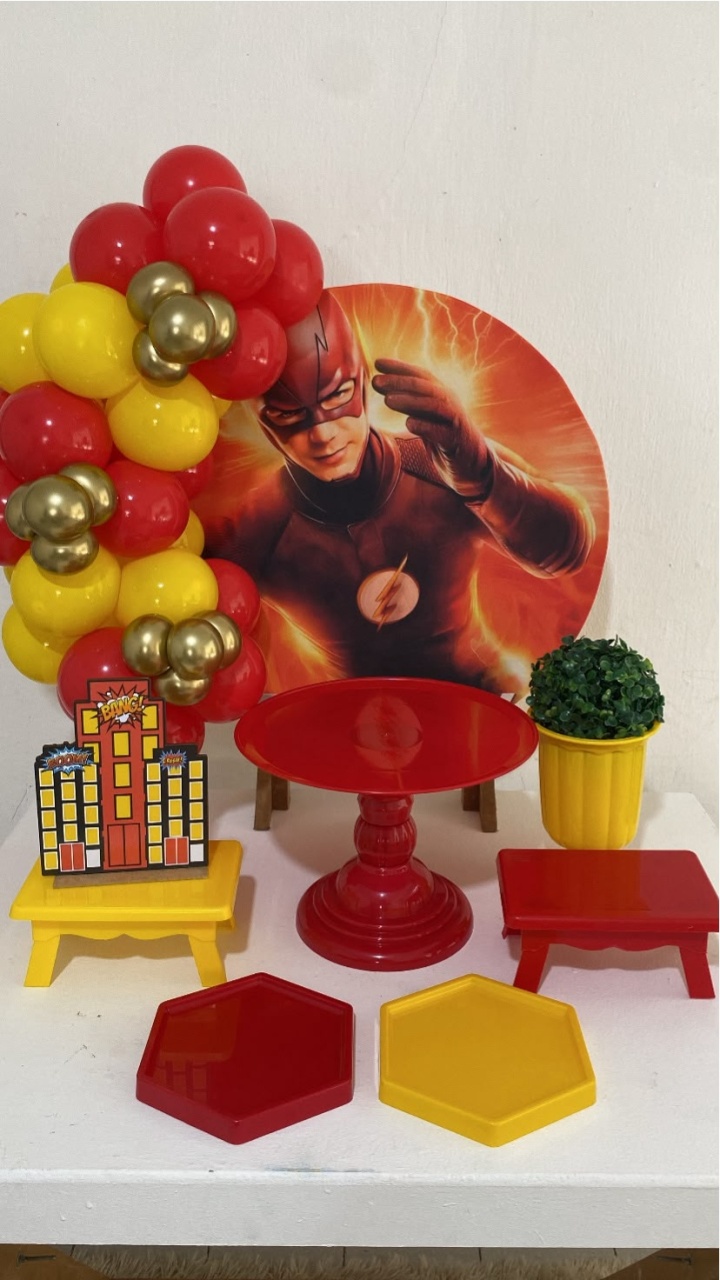 Kit 2 Só Um Bolinho - the Flash - Criativo amor Festas e Personalizados 