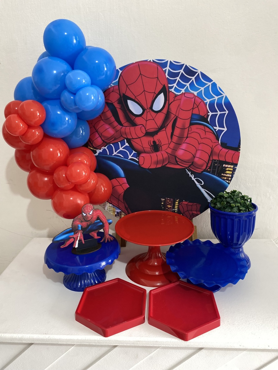 Kit 2 Só Um Bolinho - Homem Aranha Vermelho - Criativo amor Festas e Personalizados 