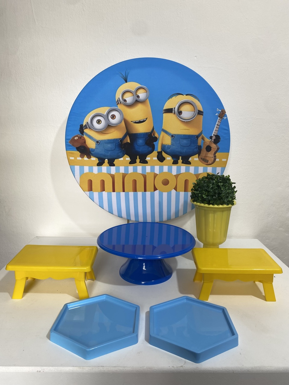 Kit 1 Só Um Bolinho - Minnions - Criativo amor Festas e Personalizados 