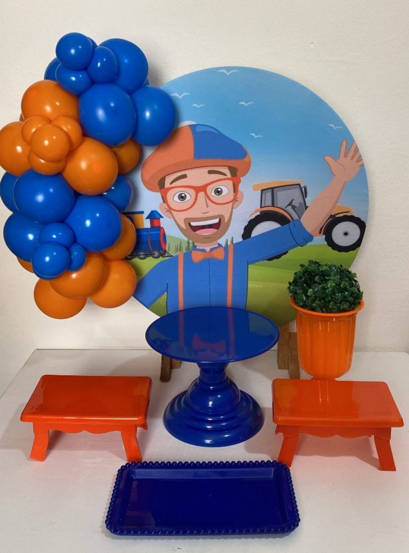 Kit 2 Só O Bolinho - Blippi - Criativo amor Festas e Personalizados 