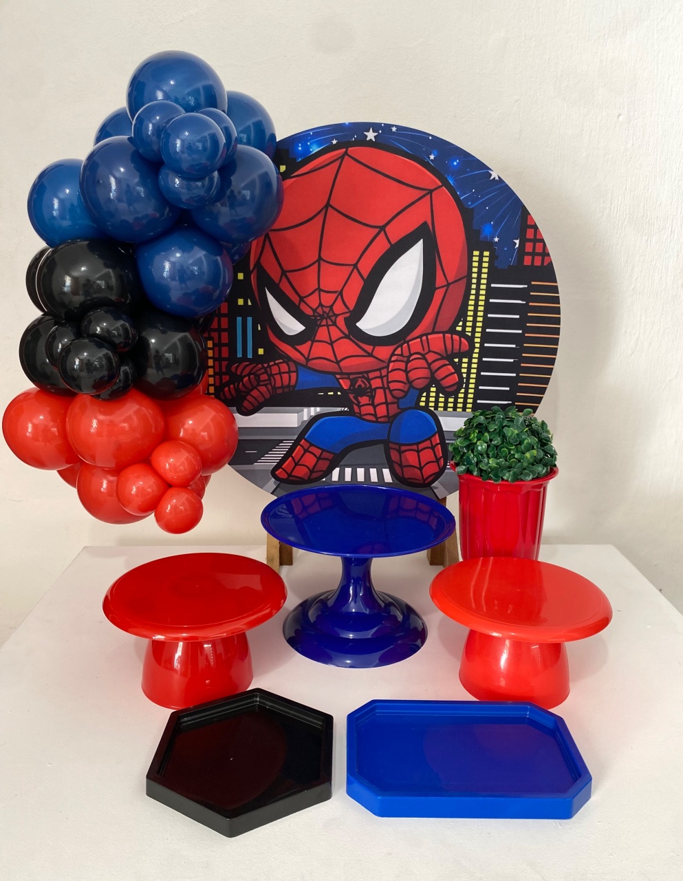 Kit 2 Só O Bolinho - Homem Aranha Cute - Criativo amor Festas e Personalizados 