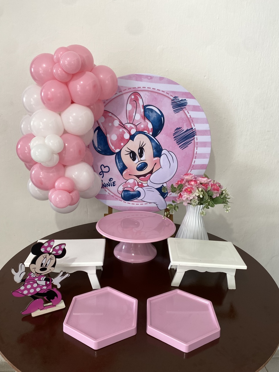Kit 2 Só Um Bolinho - Minnie Aquarela - Criativo amor Festas e Personalizados 