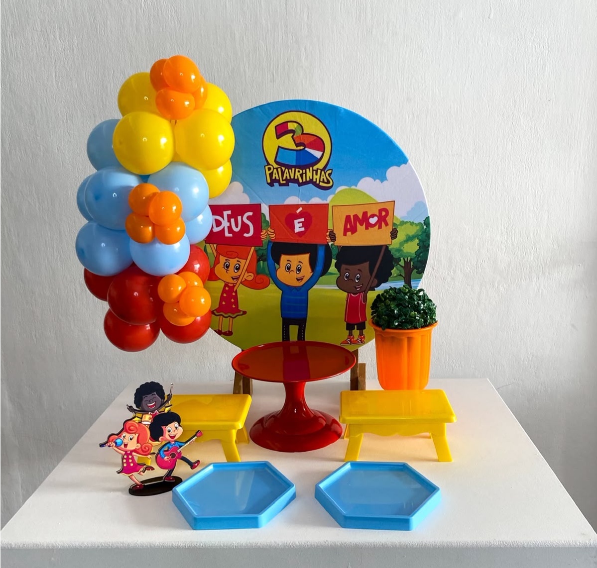 Kit 2 Só Um Bolinho - 3 Palavrinhas - Criativo amor Festas e Personalizados 